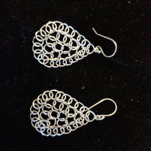 Silver earrings